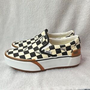Vans women’s platform checkers sneakers size 7.5
